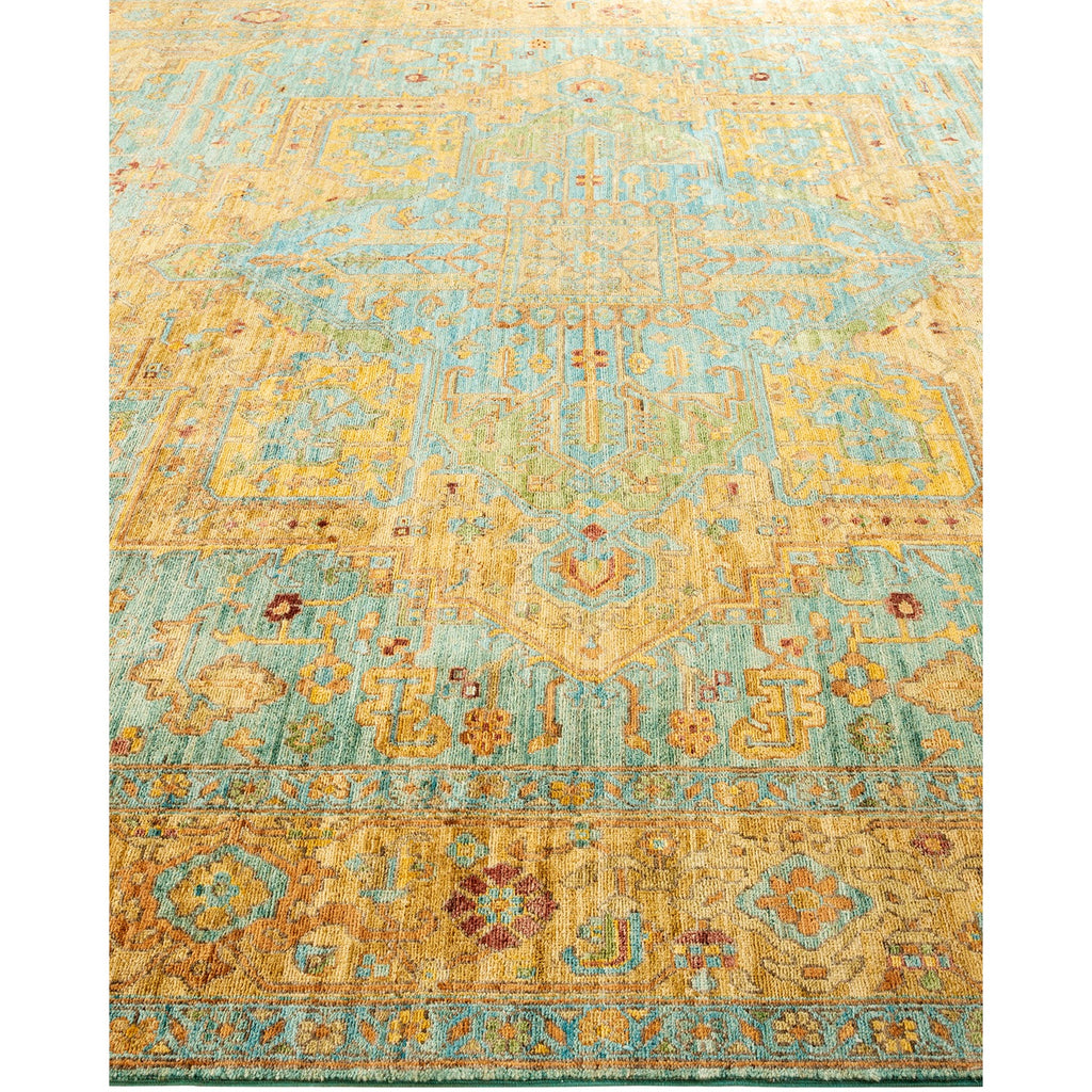 DS Serapi Hand-Knotted Rug - Green 9' 2" x 12' 5" Default Title