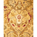 Intricate, symmetrical patterns adorn this plush, high-quality floral carpet.