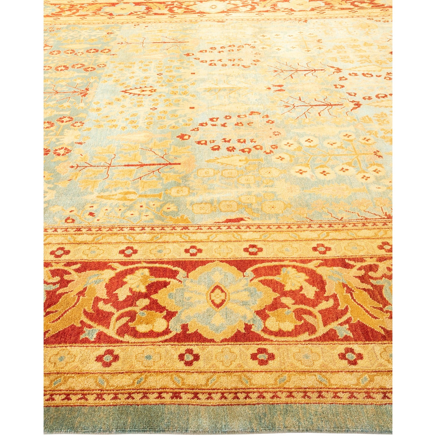 DS Eclectic Hand-Knotted Rug - Light Blue 9' 1" x 11' 10" Default Title