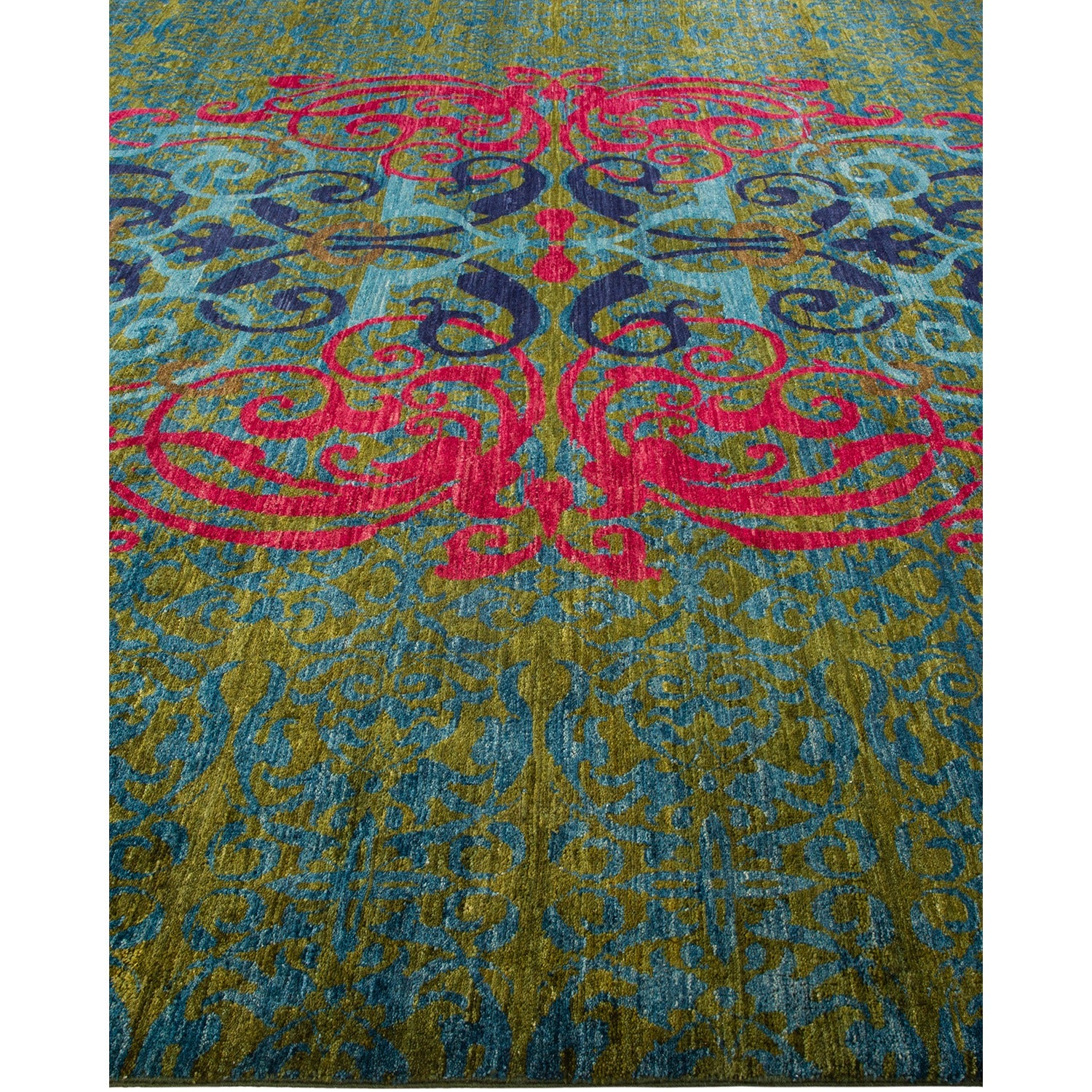 DS Suzani Hand-Knotted Rug - Green 9' 10" x 14' 4" Default Title