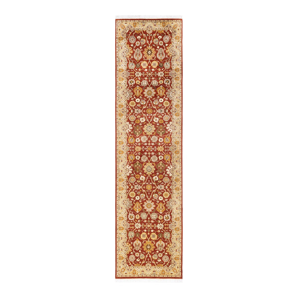 Exquisite Persian/Oriental rug showcases intricate floral designs in rich colors.