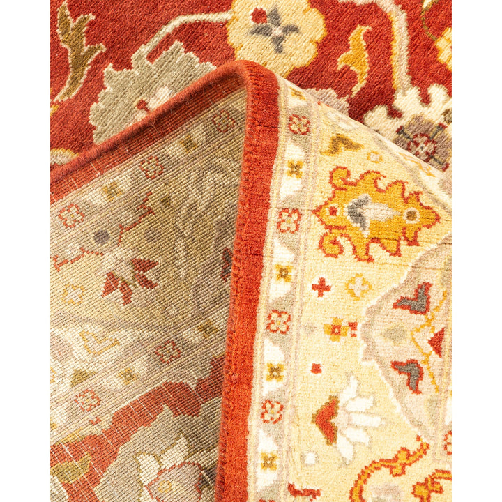 Vibrant, handmade rug with intricate patterns and plush, high-quality pile.