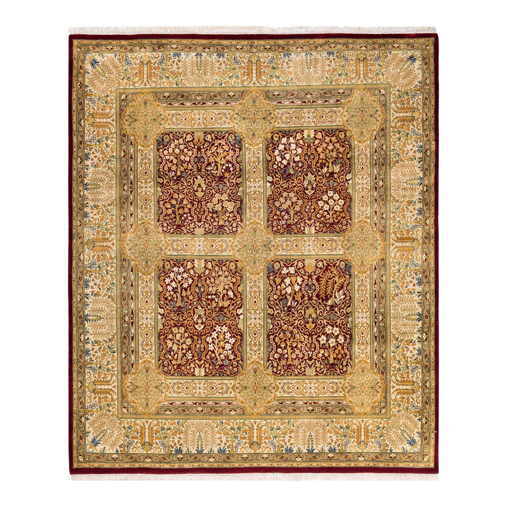 DS Mogul Hand-Knotted Rug - Red 6' 1" x 6' 10" Default Title