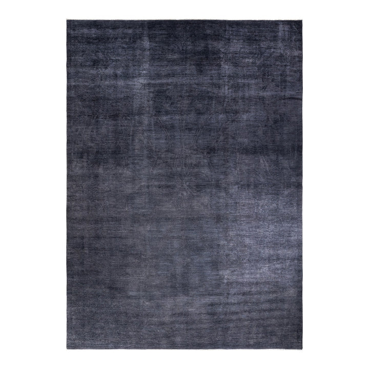 Minimalistic rectangular rug with a gradient of dark, plush texture.