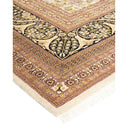 Intricately designed, traditional area rug showcases Persian-inspired craftsmanship.