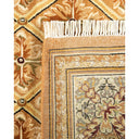 Intricate, ornamental rug showcasing Persian-inspired floral motifs and geometric borders.