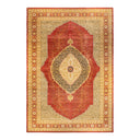 Exquisite Persian-inspired rug with intricate, symmetrical design in warm tones.