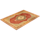Exquisite Persian-style rectangular rug with intricate floral patterns and vibrant colors.