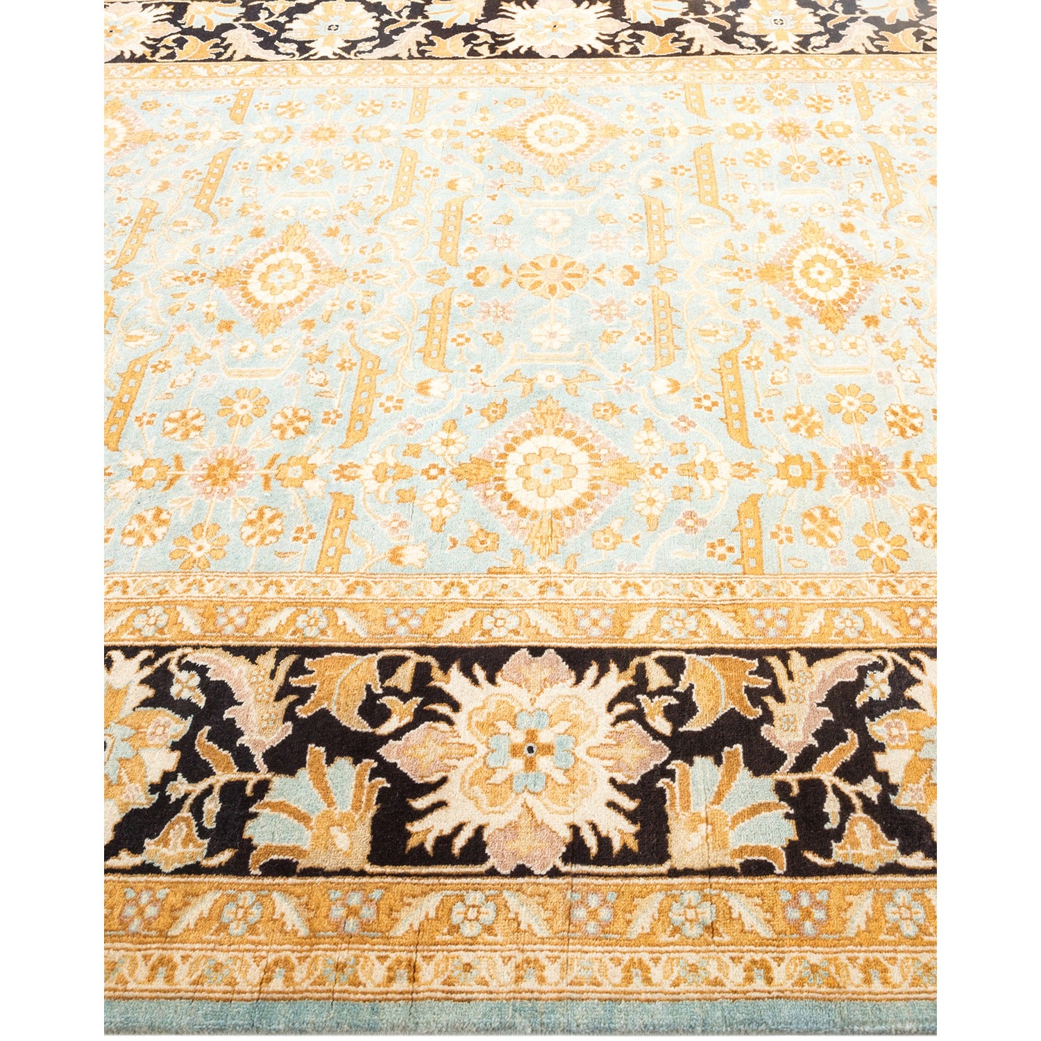 DS Eclectic Hand-Knotted Rug - Light Blue 6' 3" x 7' 9" Default Title