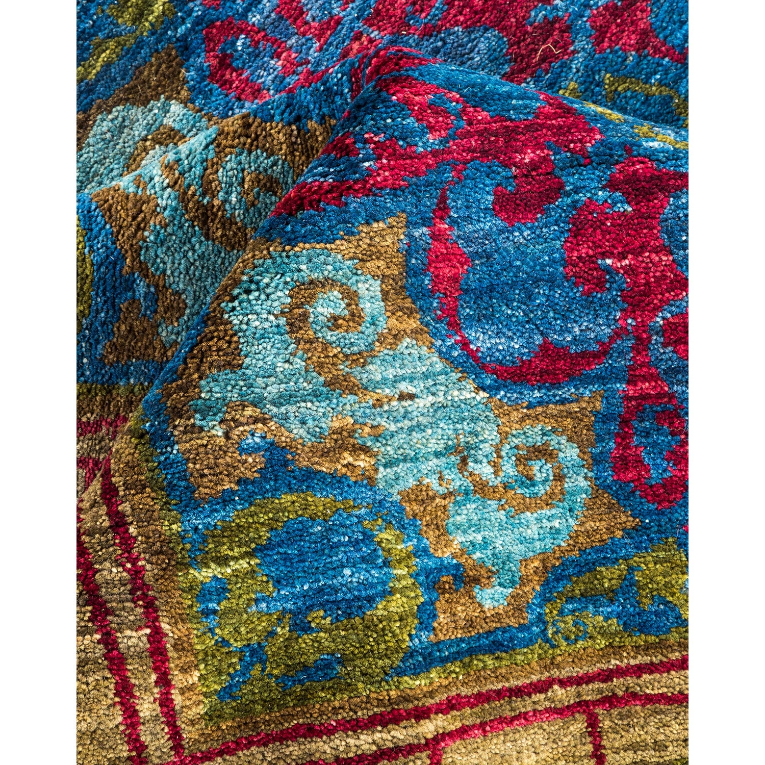 DS Suzani Hand-Knotted Rug - Green 5' 10" x 6' 1" Default Title