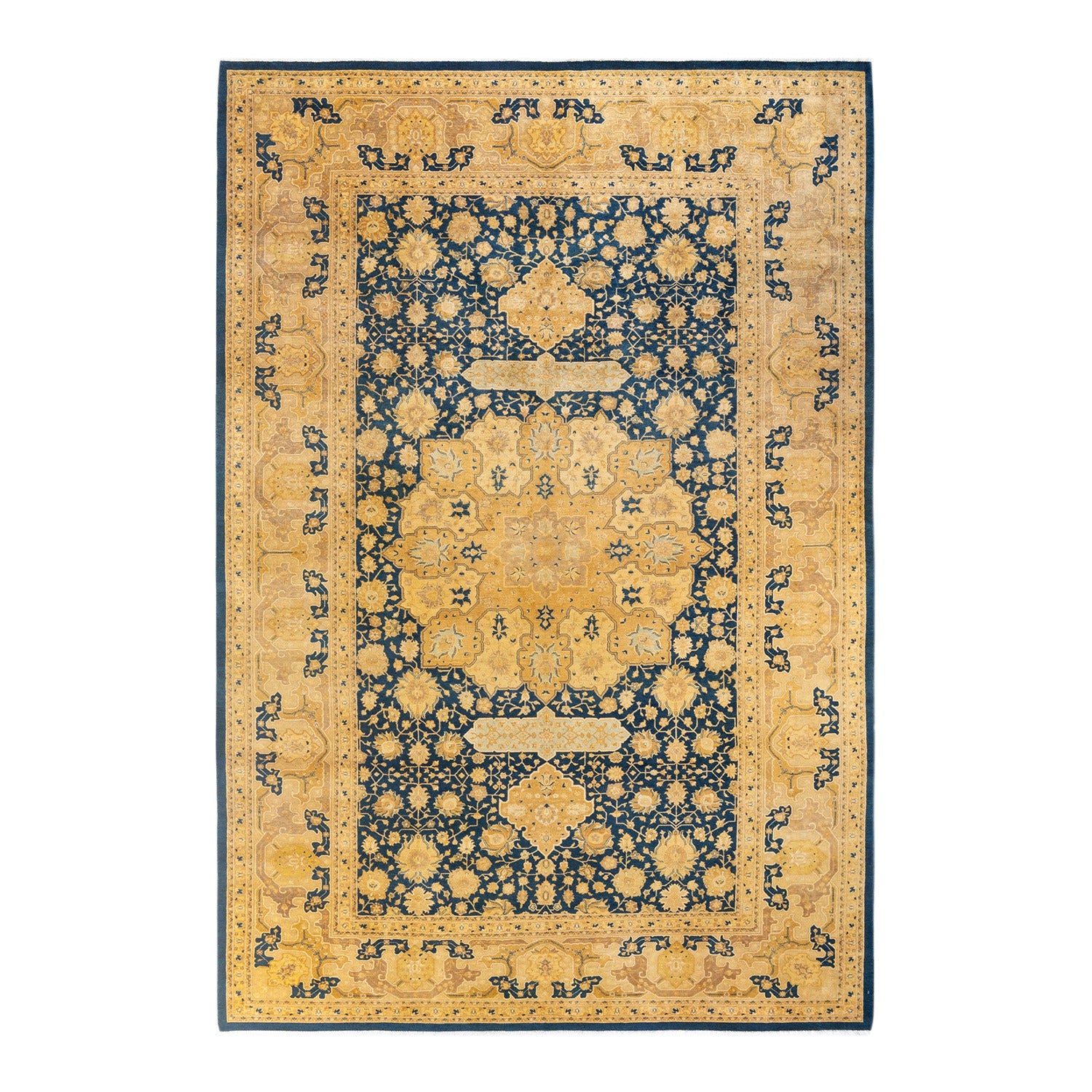 DS Mogul Hand-Knotted Rug - Blue 8' 4" x 13' 3" Default Title