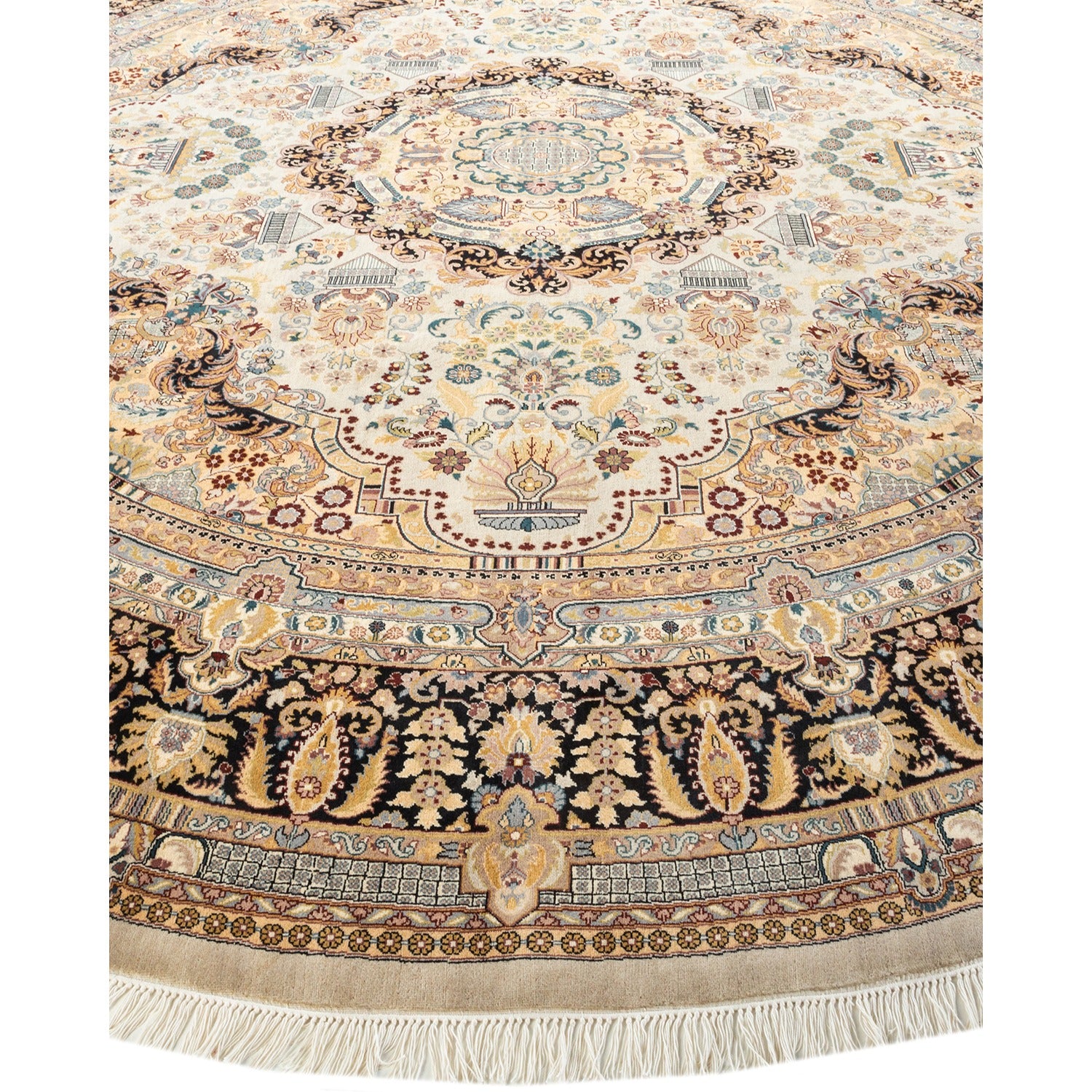 DS Mogul Hand-Knotted Rug - Ivory 10' 1" x 10' 1" Default Title