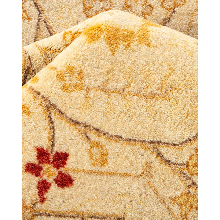 Close-up of a plush, high-quality carpet with earthy brown tones.