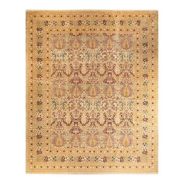 Exquisite traditional rug featuring intricate designs and rich color palette.