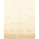 Neutral-toned floral-patterned carpet with ornate medallion in center, versatile for any interior design.