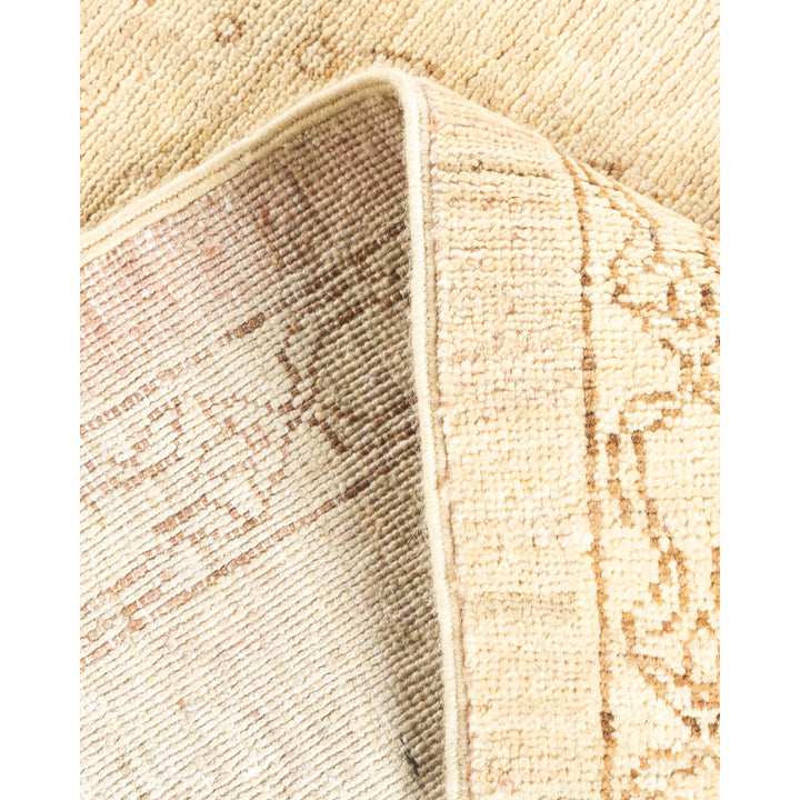 Close-up view of textured fabric with woven structure and gradient shades.