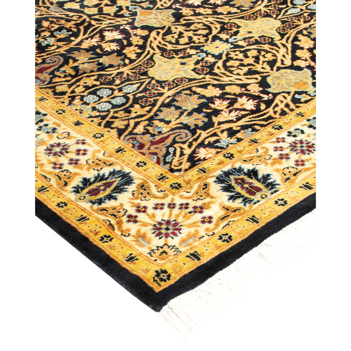 Intricate Oriental rug showcases rich colors and traditional handcrafted design.