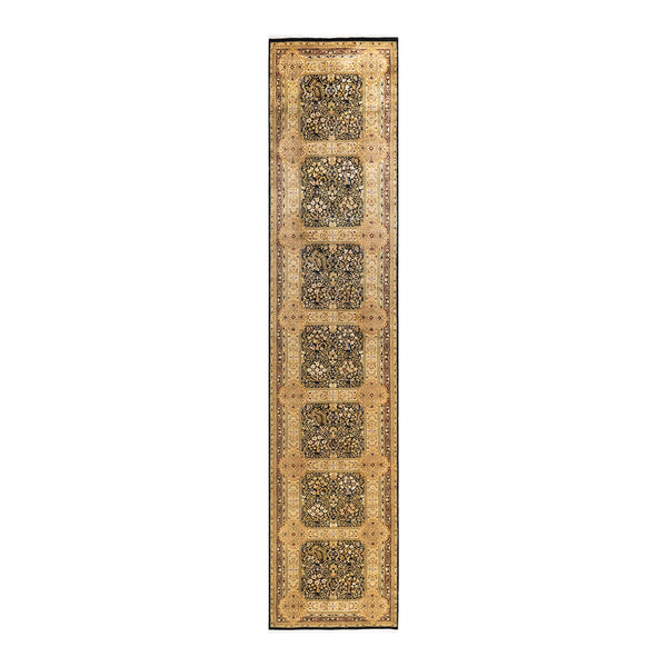 Exquisite handcrafted carpet featuring intricate floral motifs and regal colors.