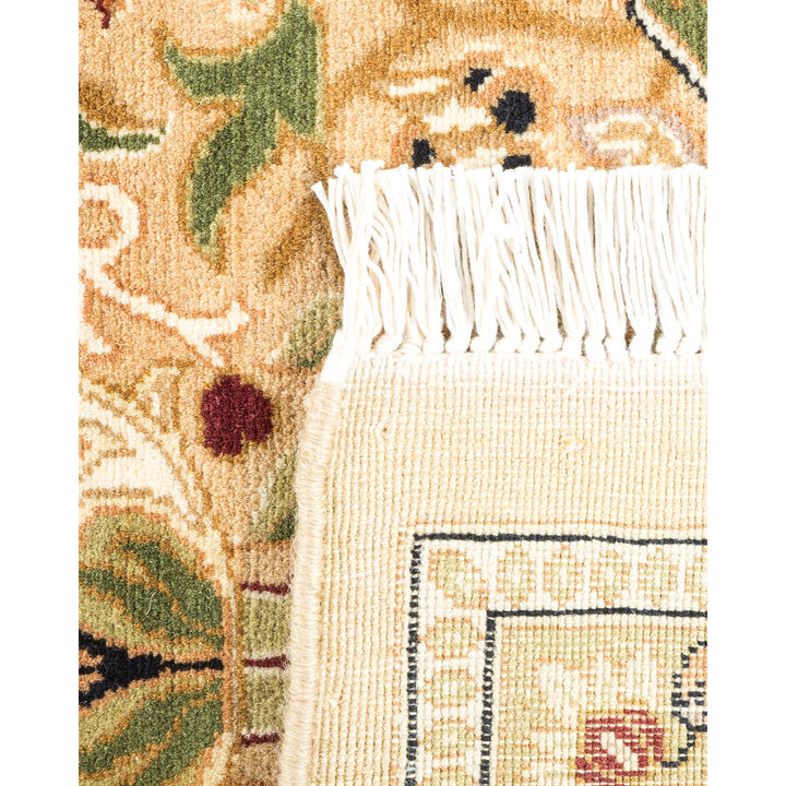 Exquisite handwoven rug showcasing intricate patterns and vibrant colors.