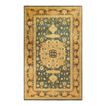 Ornate Oriental rug with intricate patterns showcasing rich traditional aesthetics.