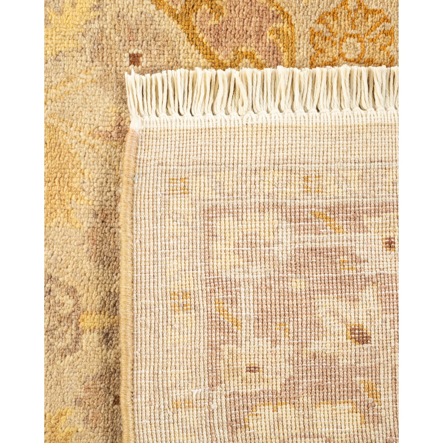 DS Eclectic Hand-Knotted Rug - Ivory 2' 7" x 11' 10" Default Title