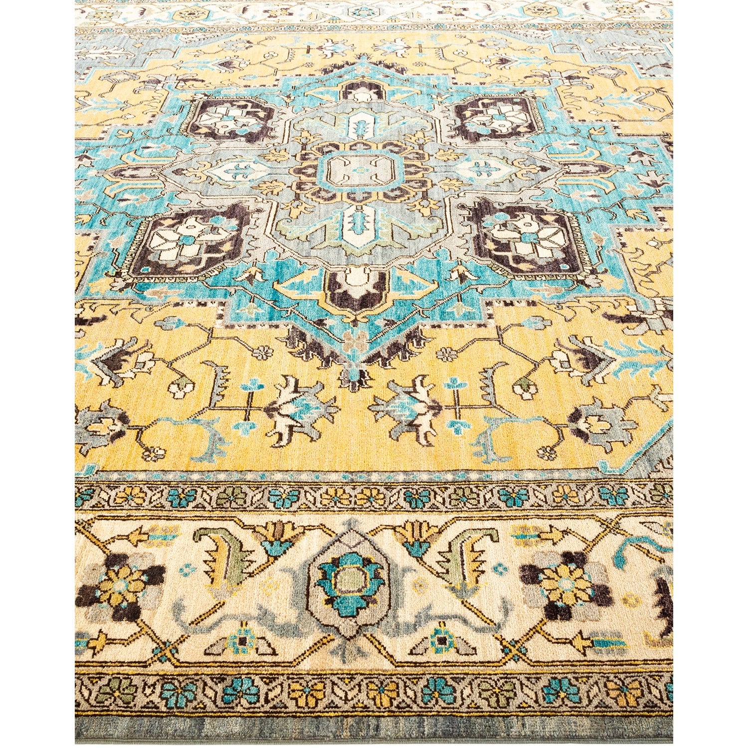 DS Serapi Hand-Knotted Rug - Gray 9' 0" x 12' 1" Default Title
