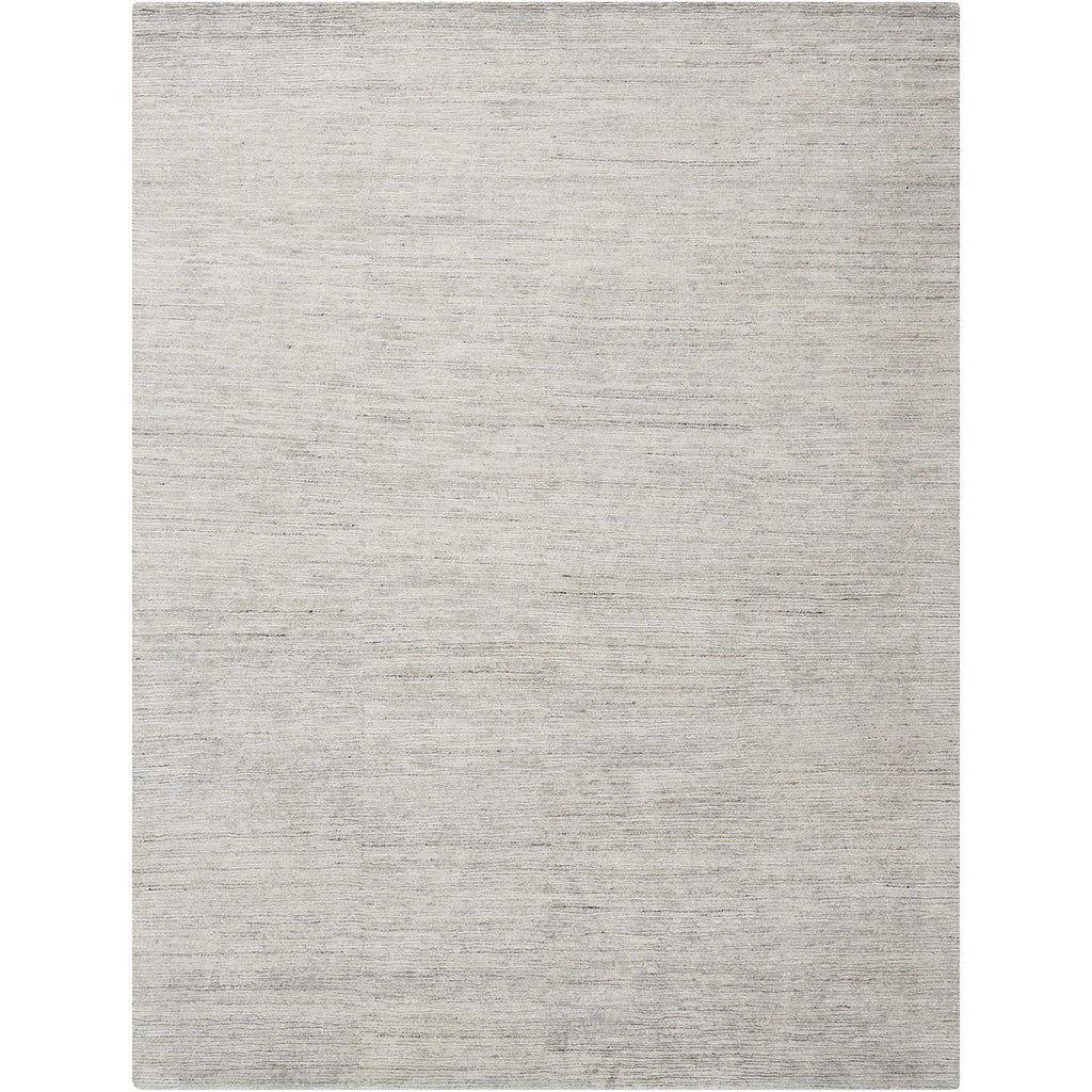 Contemporary, textured area rug in neutral tones adds sophistication to interiors.