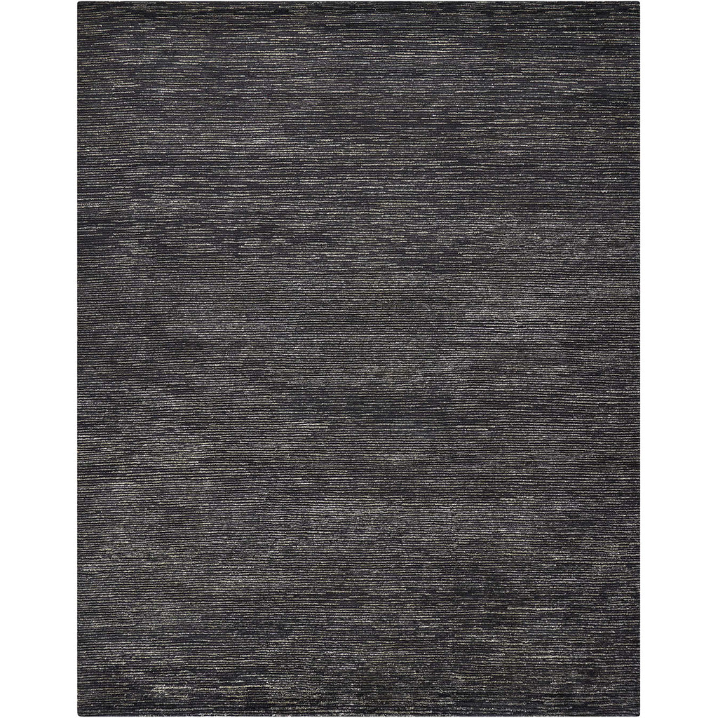 Rectangular rug with heathered gray tones and textured appearance.