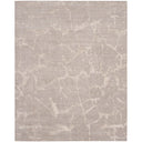 Modern, neutral rug with abstract design and durable construction.