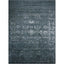 Vintage distressed area rug with gray faded floral patterns