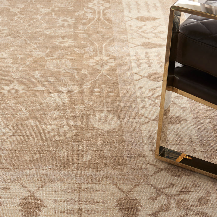 Contemporary interior with a textured carpet and sleek furniture design.