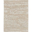 Neutral-toned textured area rug adds sophistication to any interior.
