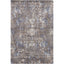 Vintage-inspired rectangular area rug with intricate floral motifs in muted tones.