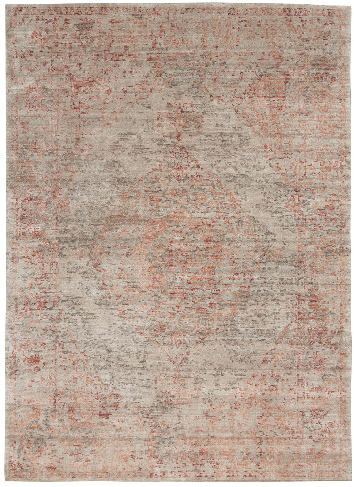 Lucent Red Medallion  Rug 3'9" x 5'9"