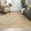 Vintage-inspired room with neutral colors, vintage rug, and luxurious accents.