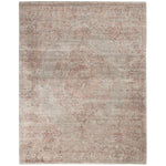 Vintage rectangular area rug with a subtle distressed Oriental design.