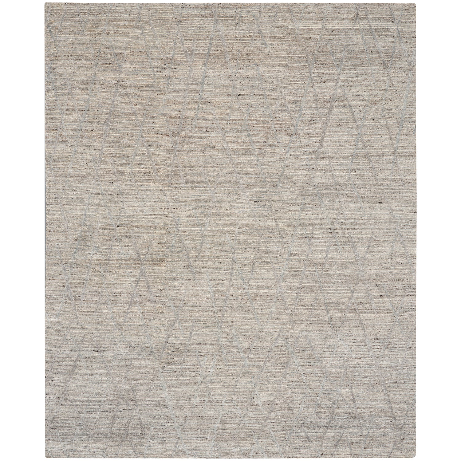 Modern neutral rug with abstract pattern adds sophistication to interiors.