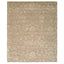 Intricately designed rectangular rug with stylized floral motifs on plush texture.