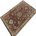 Exquisite handwoven rug showcasing intricate patterns and vibrant colors.