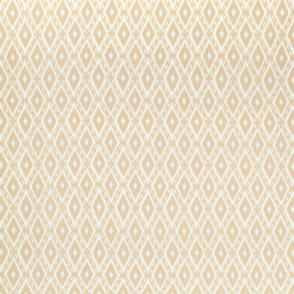 Symmetrical diamond pattern in beige shades for versatile decor styles.