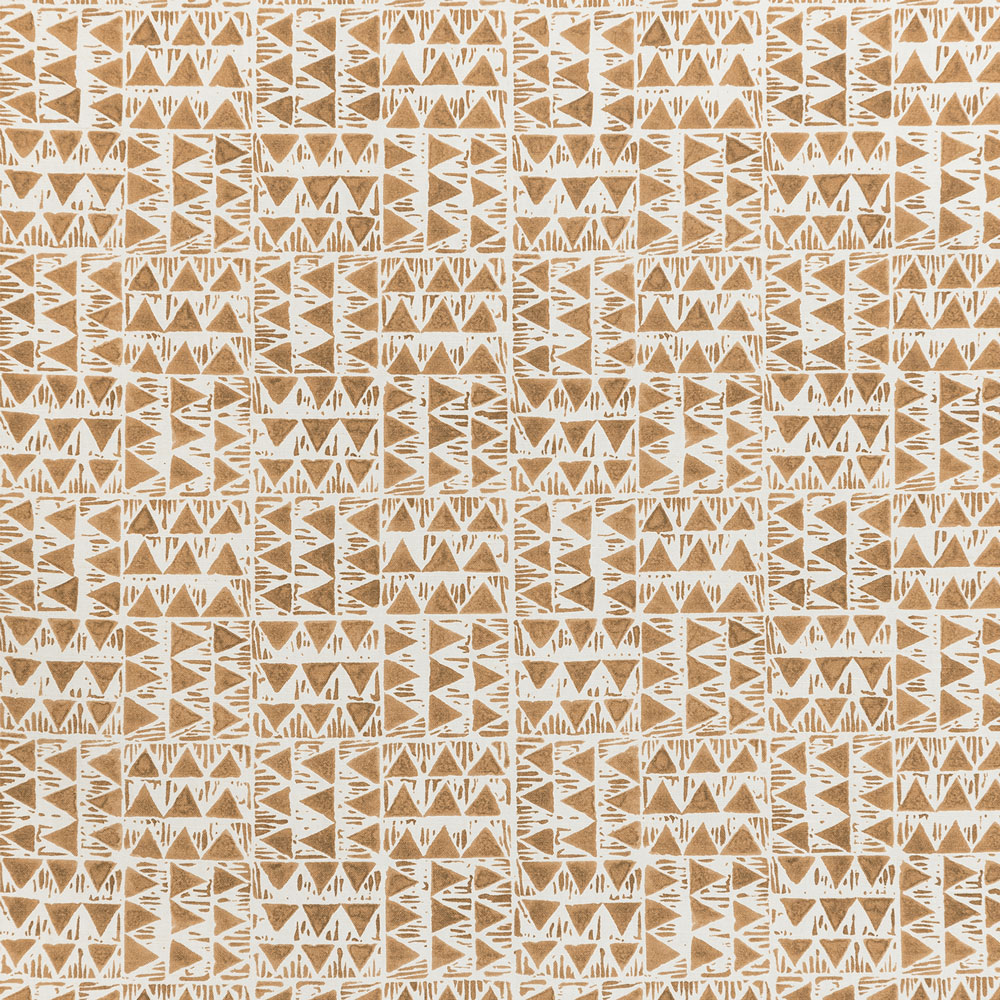 Seamless tribal-inspired pattern with geometric shapes and earthy color palette.