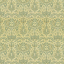 Elegant, symmetrical floral design in shades of green wallpaper.