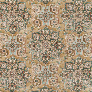 Exquisite vintage-inspired floral pattern showcases intricate craftsmanship and artistic talent.