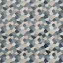 Abstract textile showcasing intricate geometric patterns in a monochromatic palette.