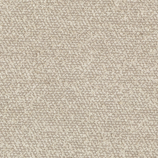 Close-up view of a beige carpet with uniform looped pile.
