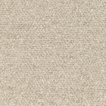 Beige loop pile carpet with uniform and plush texture