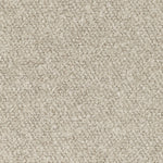 Close-up of beige carpet with tight loop pile; durable and versatile.