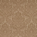 Classic damask pattern with intricate floral motifs in monochromatic brown.