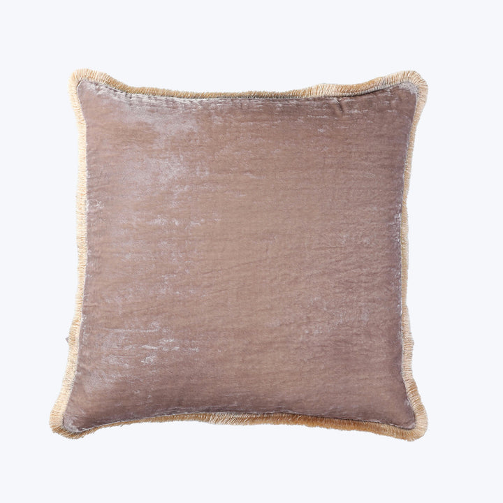 Shaded Fringe Pillow, Soft Lavender 20x20