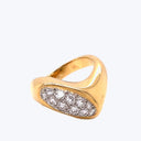 1980's Boucheron 18K Gold Diamond Ring Default Title